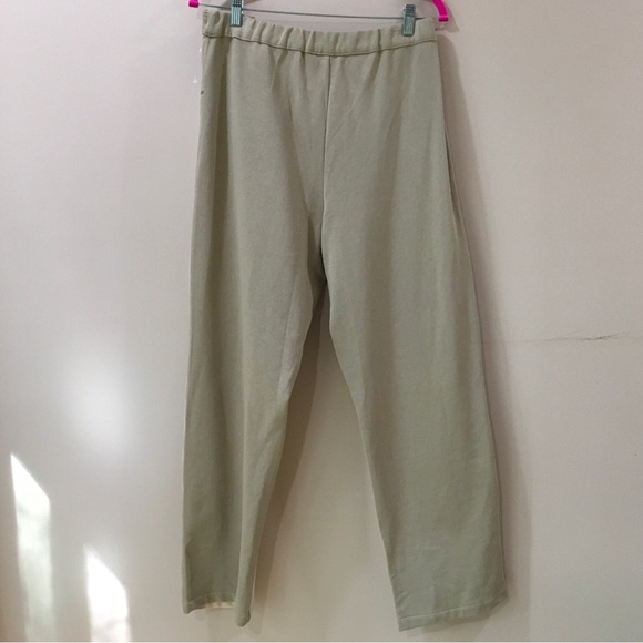 - Zara Crossover Pants Rustic Contrasting High Waist Beige Size L Womens 0085 - Picture 3 of 5